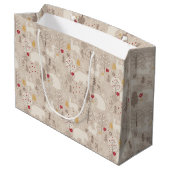 Grand Sac Cadeau Animaux mignons des forêts de style nordique (Dos Angle)