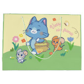 Grand Sac Cadeau Anime Tom, Jerry et Tuffy Picnic (Dos)