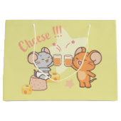 Grand Sac Cadeau Anime Tuffy et Jerry Cheese au fromage (Devant)