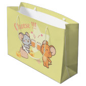 Grand Sac Cadeau Anime Tuffy et Jerry Cheese au fromage (Dos Angle)