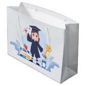 Grand Sac Cadeau année d'inscription à l'école supérieure (Dos Angle)