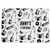 Grand Sac Cadeau Annianniversaire des instruments de musique (Devant)