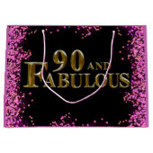 Grand Sac Cadeau Anniversaire 90 ans (Devant)