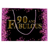 Grand Sac Cadeau Anniversaire 90 ans (Dos)