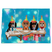 Grand Sac Cadeau Anniversaire Cavalier King Charles Spaniel (Devant)