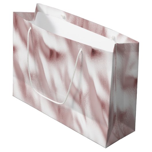 Grand Sac Cadeau Anniversaire de Glam rose (Devant Angle)