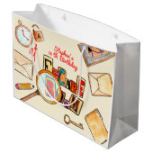 Grand Sac Cadeau Anniversaire de la chambre d'évasion (Dos Angle)