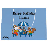 Grand Sac Cadeau Anniversaire de Maisy et de Cyrille (Devant)