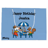 Grand Sac Cadeau Anniversaire de Maisy et de Cyrille (Dos)