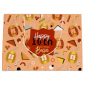 Grand Sac Cadeau Anniversaire de Retro Orange Tamagotchi (Devant)