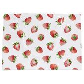 Grand Sac Cadeau Anniversaire des fraises (Devant)