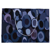 Grand Sac Cadeau Anniversaire du bleuet moderne Abstrait (Dos)