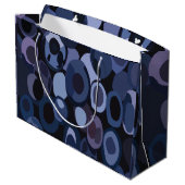 Grand Sac Cadeau Anniversaire du bleuet moderne Abstrait (Dos Angle)