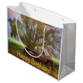 Grand Sac Cadeau Anniversaire du camion (Dos Angle)