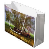 Grand Sac Cadeau Anniversaire du camion (Devant Angle)