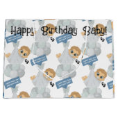 Grand Sac Cadeau Anniversaire du premier jour (Devant)