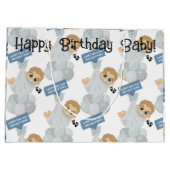 Grand Sac Cadeau Anniversaire du premier jour (Dos)