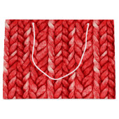 Grand Sac Cadeau Anniversaire du Pull Rouge (Devant)