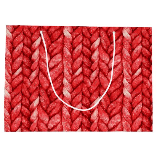 Grand Sac Cadeau Anniversaire du Pull Rouge (Dos)