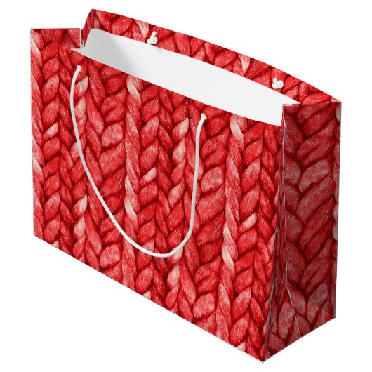 Grand Sac Cadeau Anniversaire du Pull Rouge (Dos Angle)