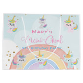 Grand Sac Cadeau Anniversaire Meow-Gical Caticorn (Dos)