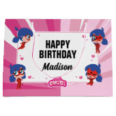 Grand Sac Cadeau Anniversaire Miraculum Ladybug Chibi (Devant)