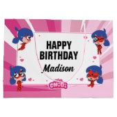 Grand Sac Cadeau Anniversaire Miraculum Ladybug Chibi (Dos)