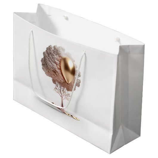 Grand Sac Cadeau Anniversaire moderne (Devant Angle)