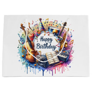 Grand Sac Cadeau Anniversaire musical
