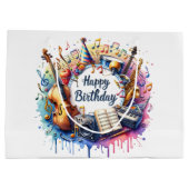 Grand Sac Cadeau Anniversaire musical (Dos)