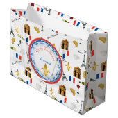 Grand Sac Cadeau Anniversaire parisien (Devant Angle)