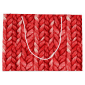 Grand Sac Cadeau Anniversaire Pull Rouge (Dos)