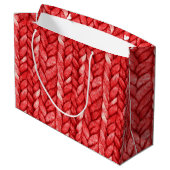 Grand Sac Cadeau Anniversaire Pull Rouge (Dos Angle)