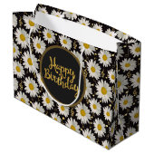 Grand Sac Cadeau Anniversaire White Daisy (Dos Angle)