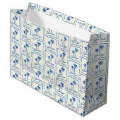 Grand Sac Cadeau Anse Bleue (Devant Angle)