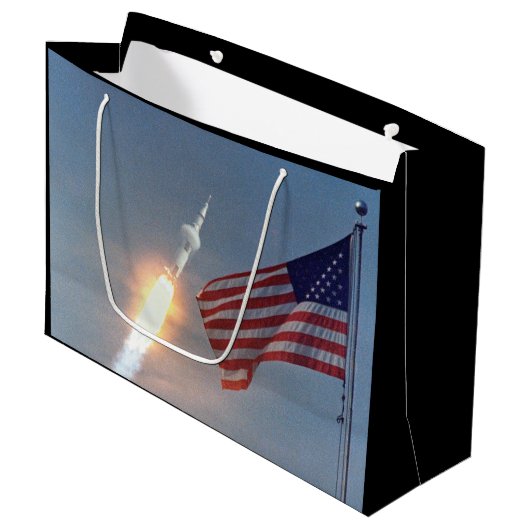 Grand Sac Cadeau Apollo 11 (Devant Angle)