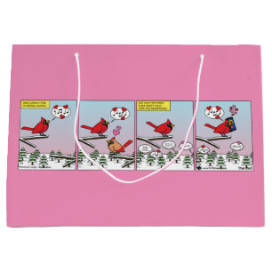 Grand Sac Cadeau Appels de accouplement d'oiseaux modernes comique