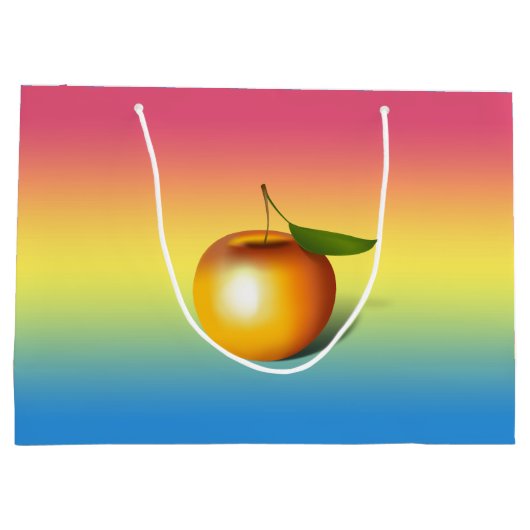 Grand Sac Cadeau Apple 3-d (Dos)