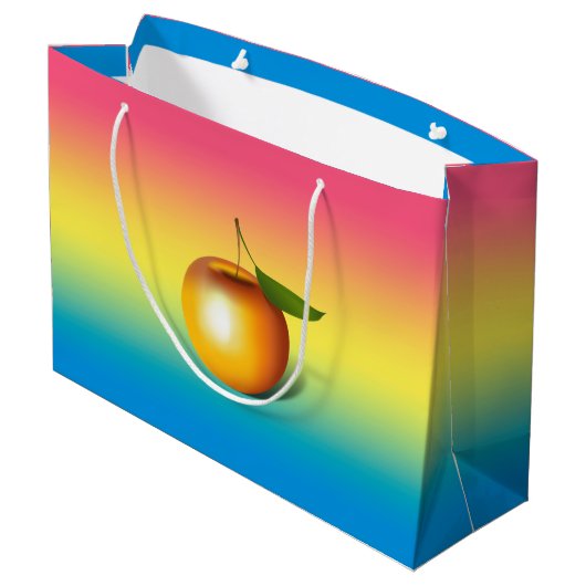 Grand Sac Cadeau Apple 3-d (Dos Angle)