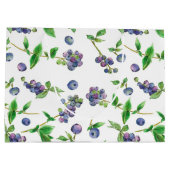 Grand Sac Cadeau Aquarelle aux bleuets d'été (Dos)