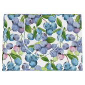 Grand Sac Cadeau Aquarelle Blueberry (Devant)
