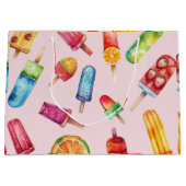 Grand Sac Cadeau Aquarelle Bright Popsicle (Devant)