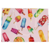 Grand Sac Cadeau Aquarelle Bright Popsicle (Dos)