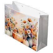 Grand Sac Cadeau Aquarelle célébrant la chute (Devant Angle)