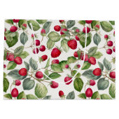 Grand Sac Cadeau Aquarelle de framboises mignonnes (Dos)