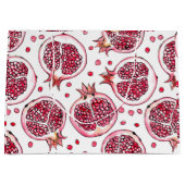 Grand Sac Cadeau Aquarelle de grenade et motif d'encre (Devant)