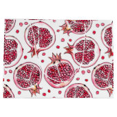 Grand Sac Cadeau Aquarelle de grenade et motif d'encre (Dos)