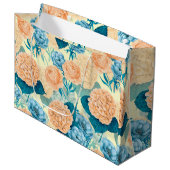 Grand Sac Cadeau Aquarelle du jardin de printemps (Devant Angle)