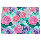 Grand Sac Cadeau Aquarelle du jardin de printemps 2 (Devant)