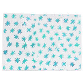 Grand Sac Cadeau Aquarelle étoile - turquoise (Dos)